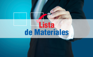 LISTADO DE MATERIALES